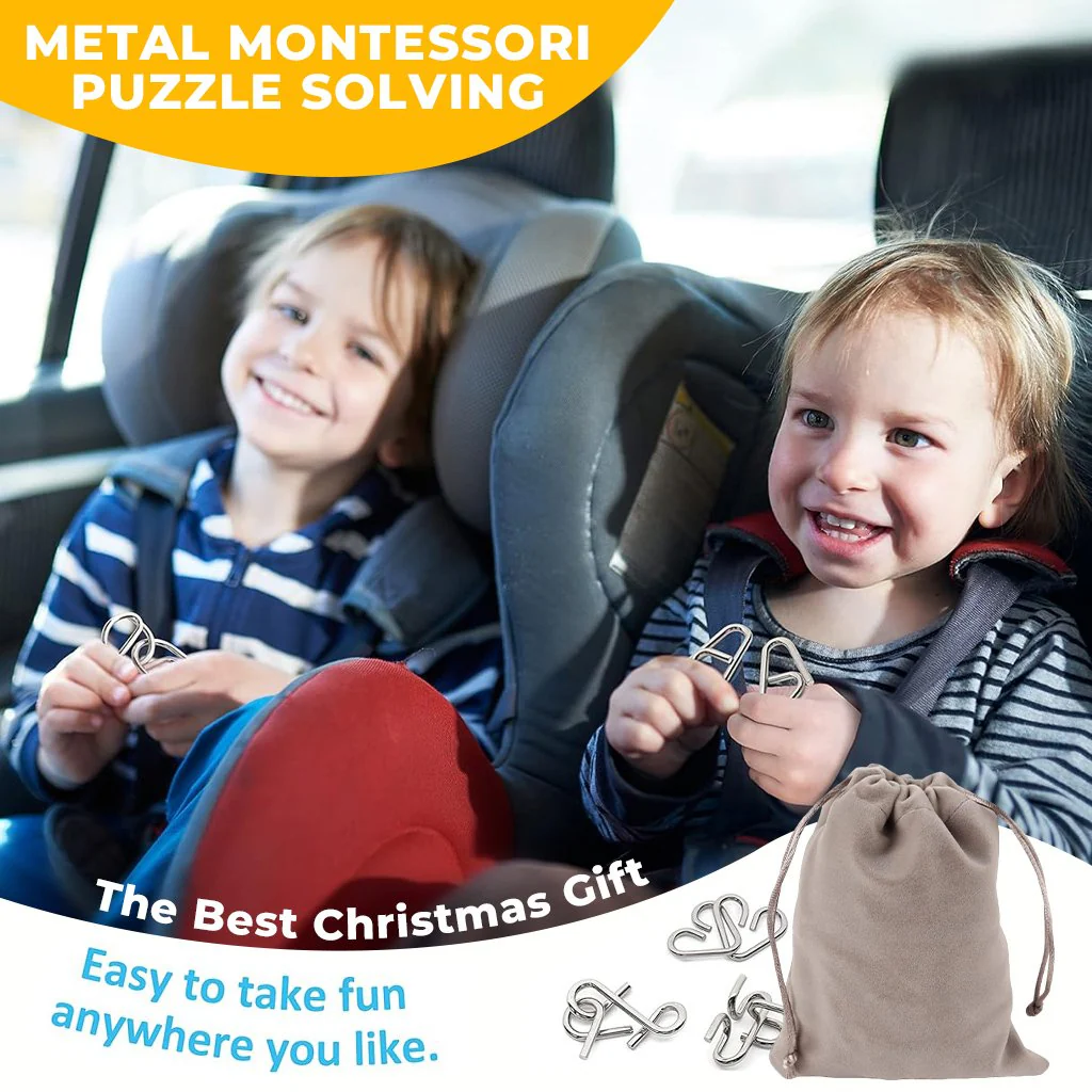 🔥The Best Gift🎁 Metal Montessori Puzzle Solving - Image 9