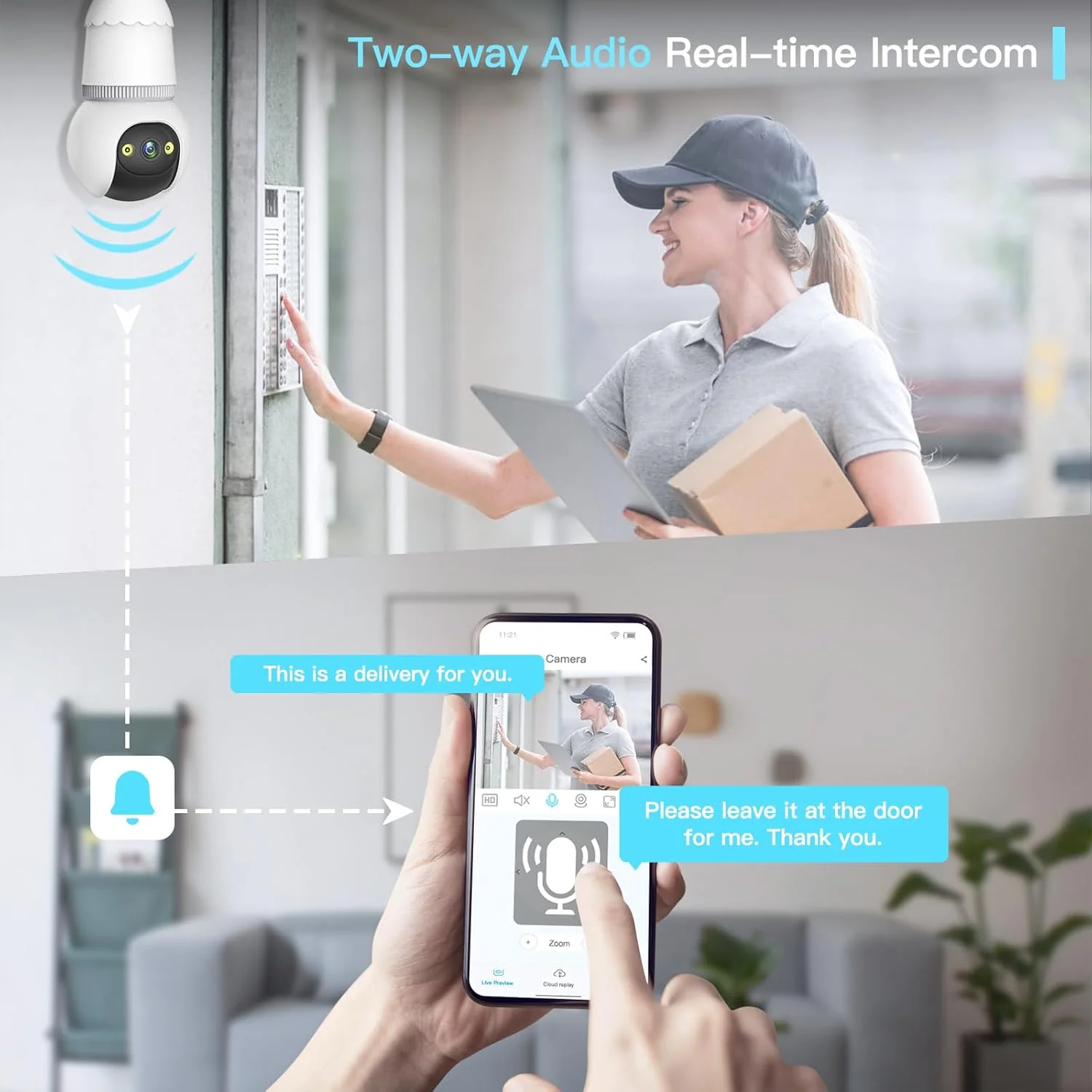 4MP Light Bulb Security Camera 5G - Image 5