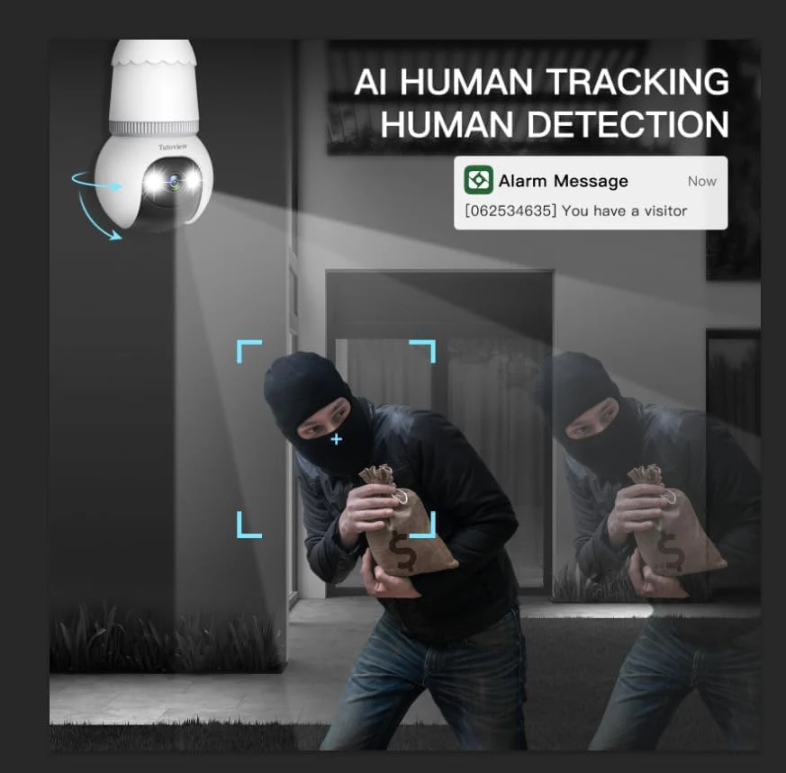 4MP Light Bulb Security Camera 5G - Image 6
