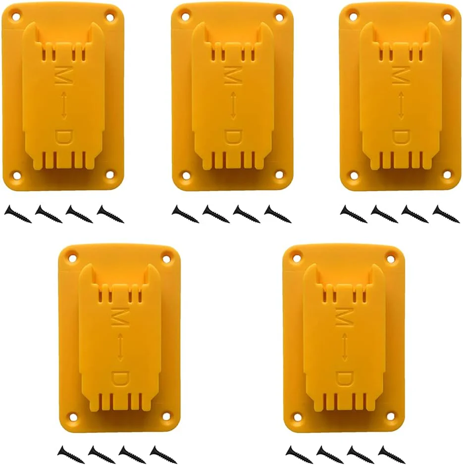 5Packs Tool Holders for TIKTROVE 14.4V/18V/20V & Milwaukee M1818V lithium batteries tool mounting base electric drill