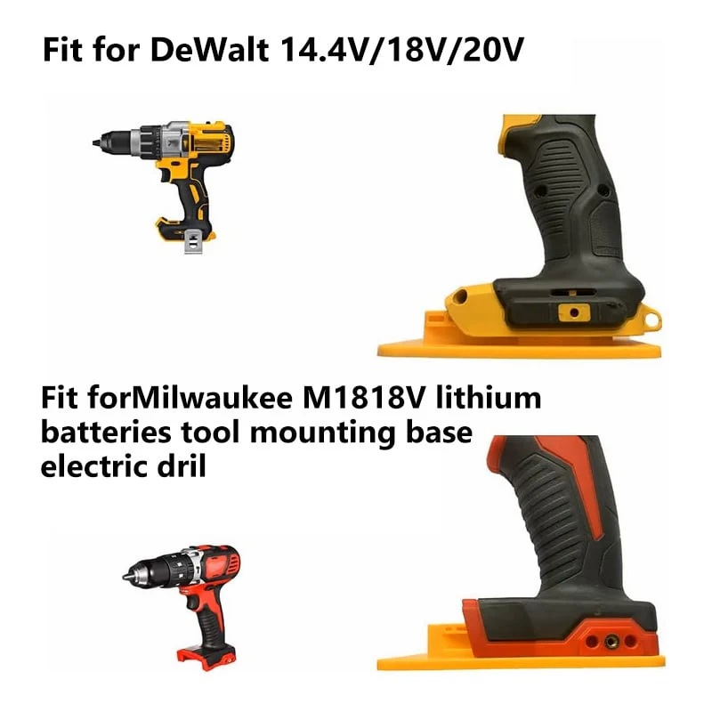 5Packs Tool Holders for TIKTROVE 14.4V/18V/20V & Milwaukee M1818V lithium batteries tool mounting base electric drill - Image 3