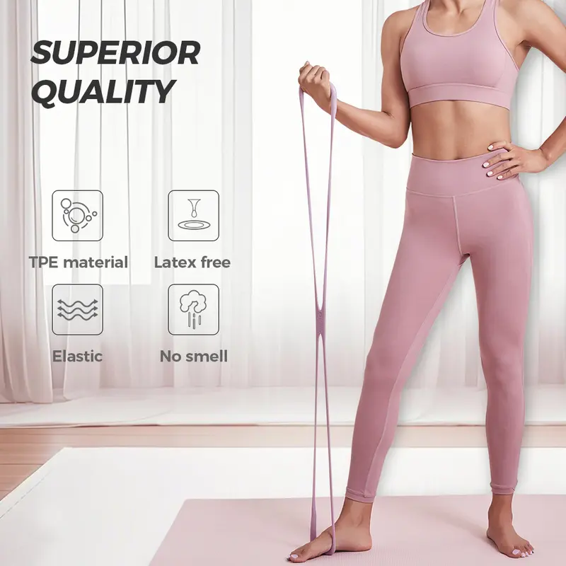 8-Shape Resistance Band 💪 with Comfort Massage Grip - Image 4