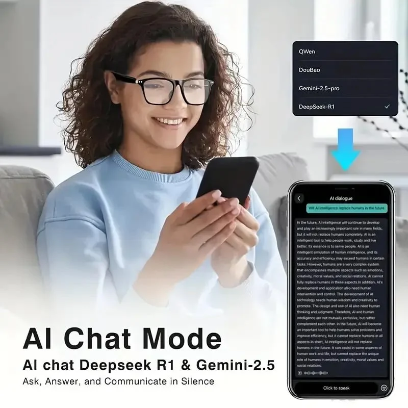 🔥 AI Interpretation Smart Glasses🕶️164-Language Translation, Photochromic Lenses, AI Chat & Hands-Free Audio - Image 11