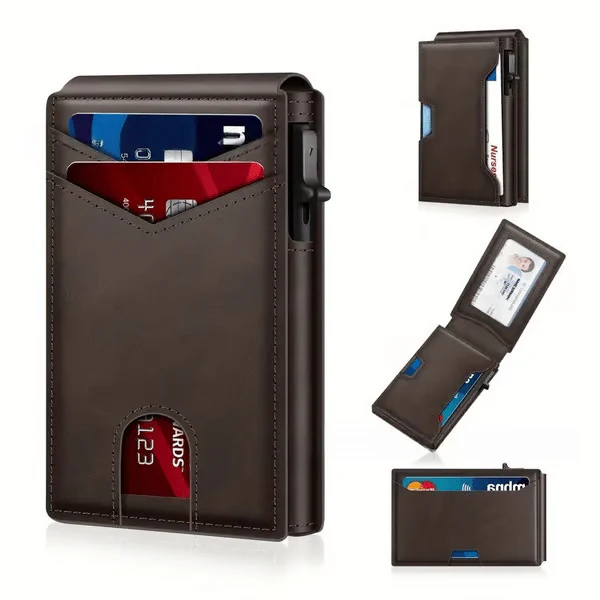 Aluminum RFID Blocking Minimalist Wallet for Men - Image 3