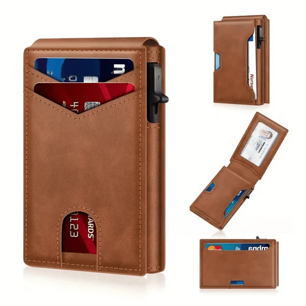 Aluminum RFID Blocking Minimalist Wallet for Men - Image 4