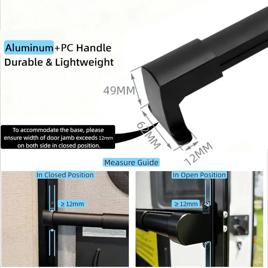 🚗Aluminum RV Screen Door Handle Bar - Image 9