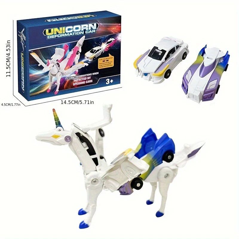 ⛄2-in-1 Transforming Race Car Dinosaur Automatic Transforming Toy - Image 11