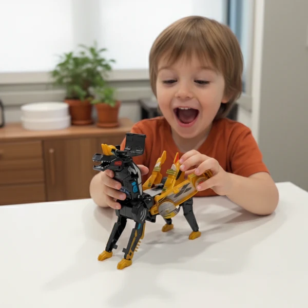 ⛄2-in-1 Transforming Race Car Dinosaur Automatic Transforming Toy - Image 5