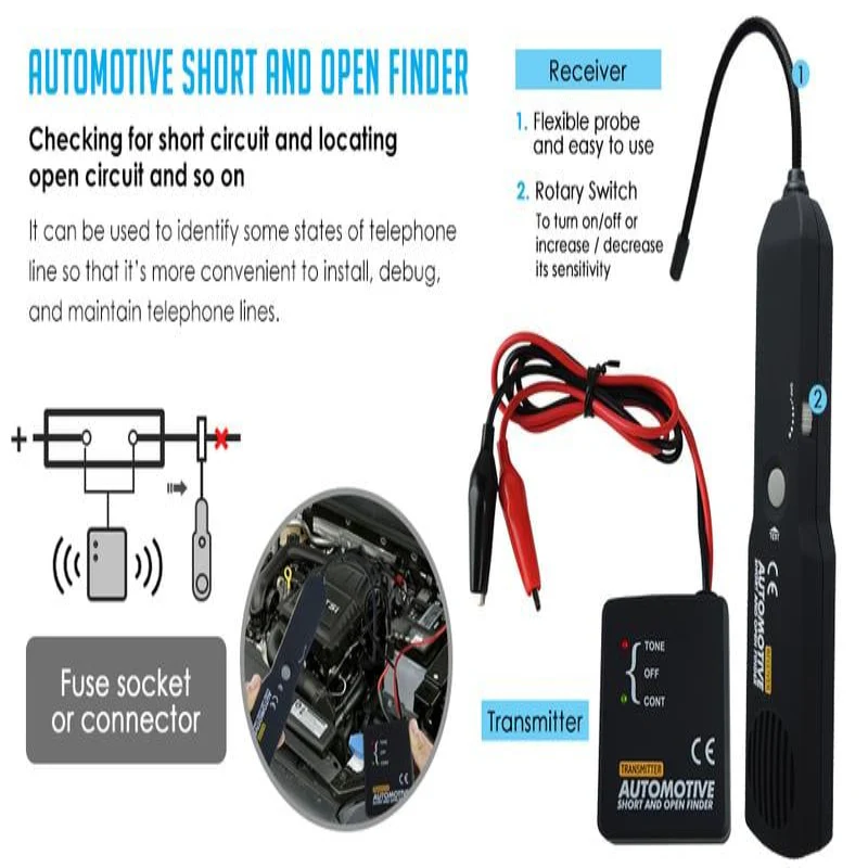 💥 EM415PRO Automotive Electrical Open & Short Finder Circuit Tester With Free Bag - Image 7