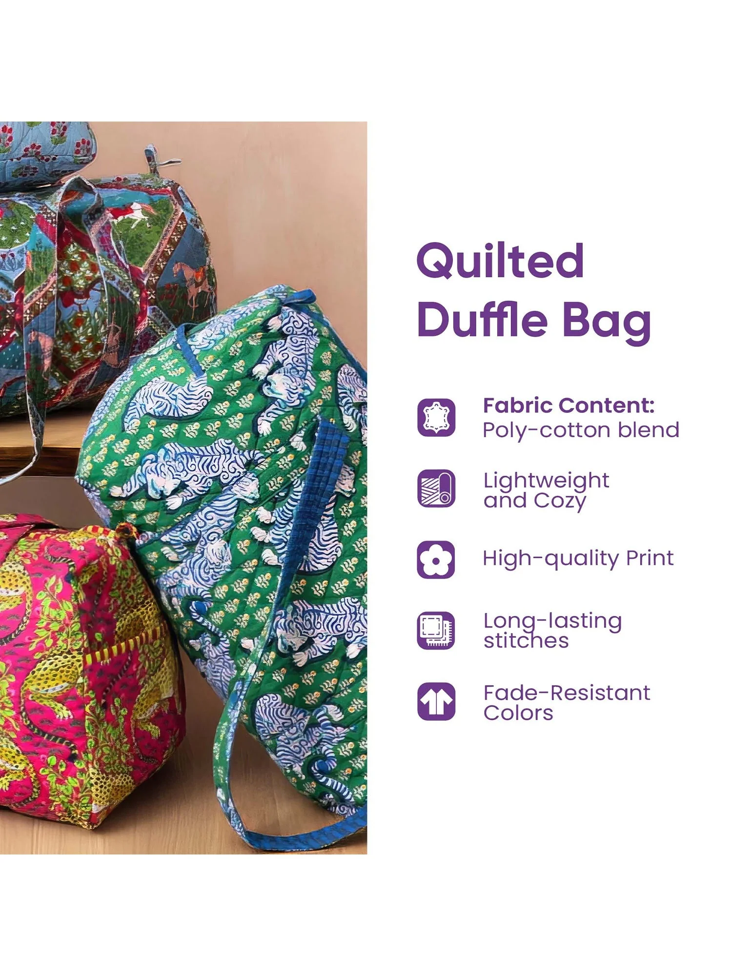 Beachside Van Quilted Duffle Bag - Image 2