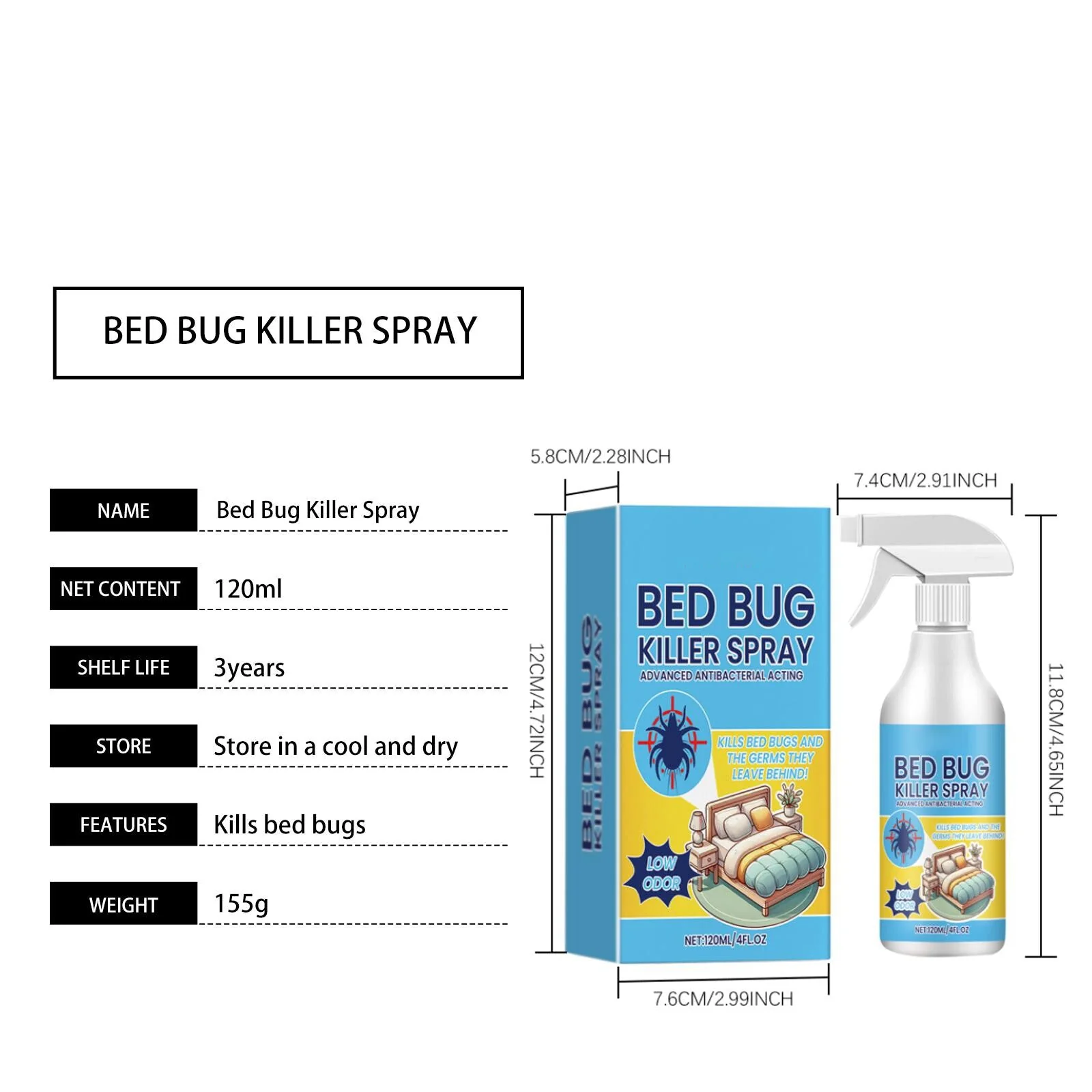 🔥Bed Bug Killer Spray — Kills Bed Bugs on Contact & Eggs — Natural Plant-Based Formula - Image 8