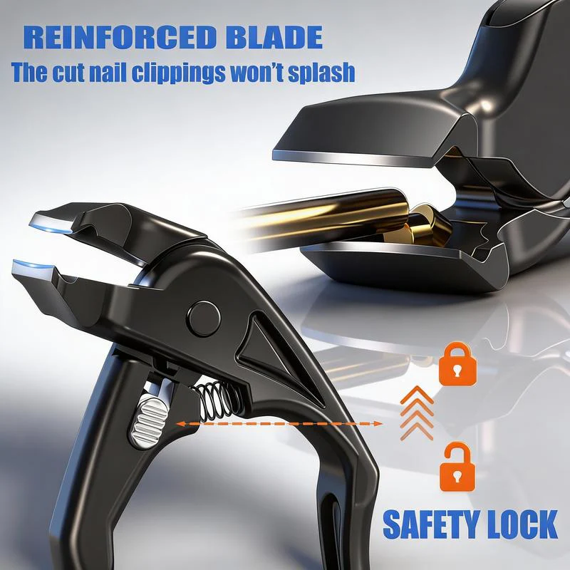 ✂️ Black Curved Nail Clipper – Ergonomic & Easy for Seniors 🖤 - Image 4