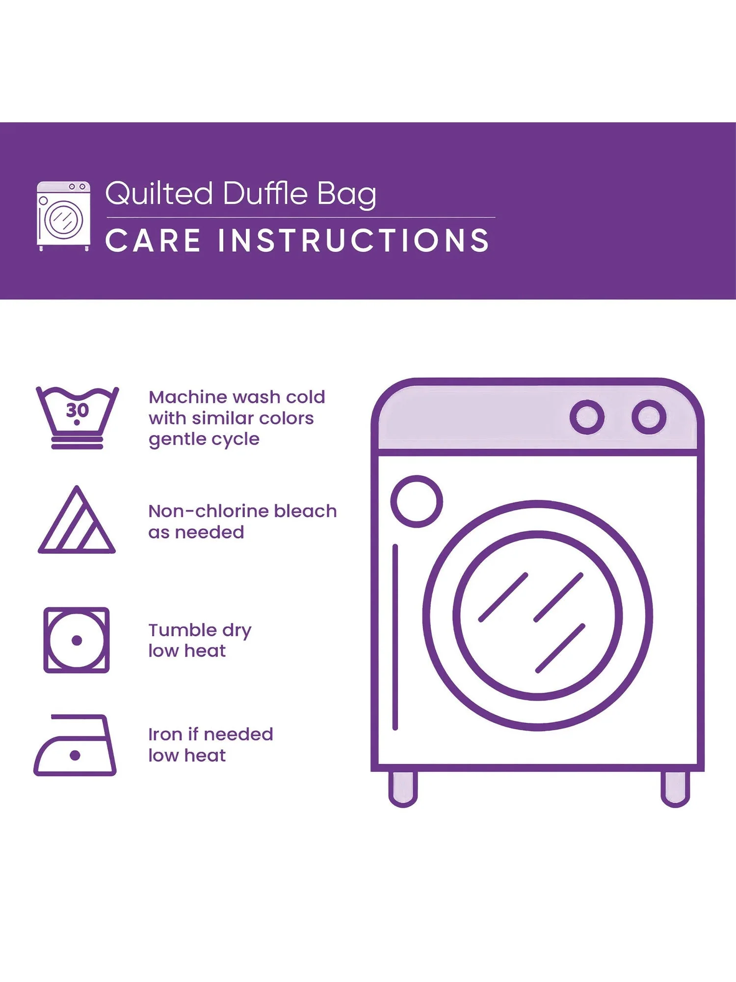 Blossom Path Quilted Duffle Bag - Image 3