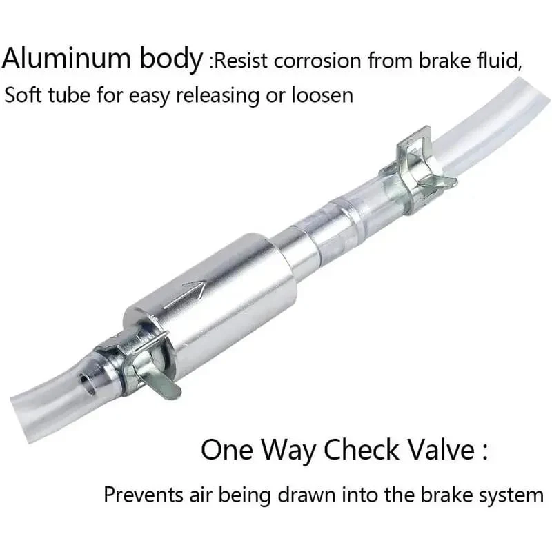 💥Brake Bleeder Hose - One Way Check Valve Tube Bleeding Tool Kit For Motorcyle Clutch - Image 3