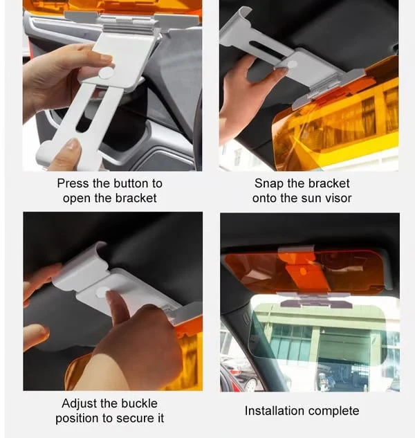 🎄 🚗Sun Visor for Car Universal Anti-Glare Polarized Visor Extender - Image 4
