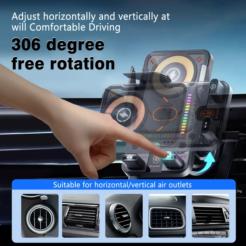 🎁🔥 2026 new cool car wireless fast charging holder, intelligent sensor opening and closing - Image 2