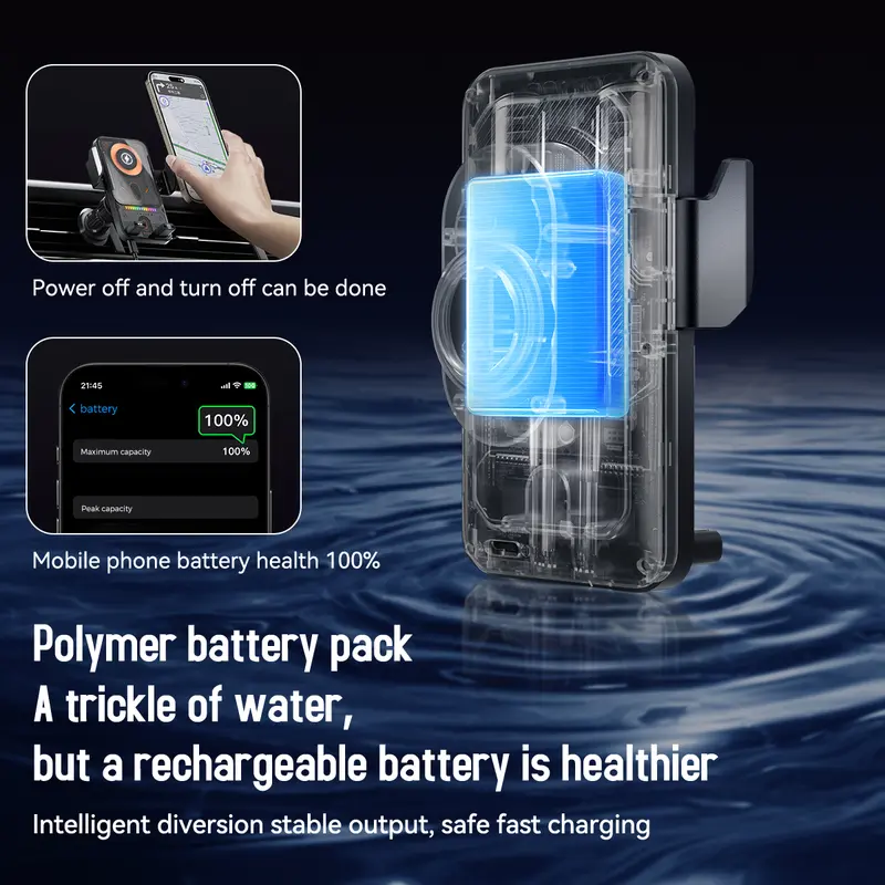 🎁🔥 2026 new cool car wireless fast charging holder, intelligent sensor opening and closing - Image 7