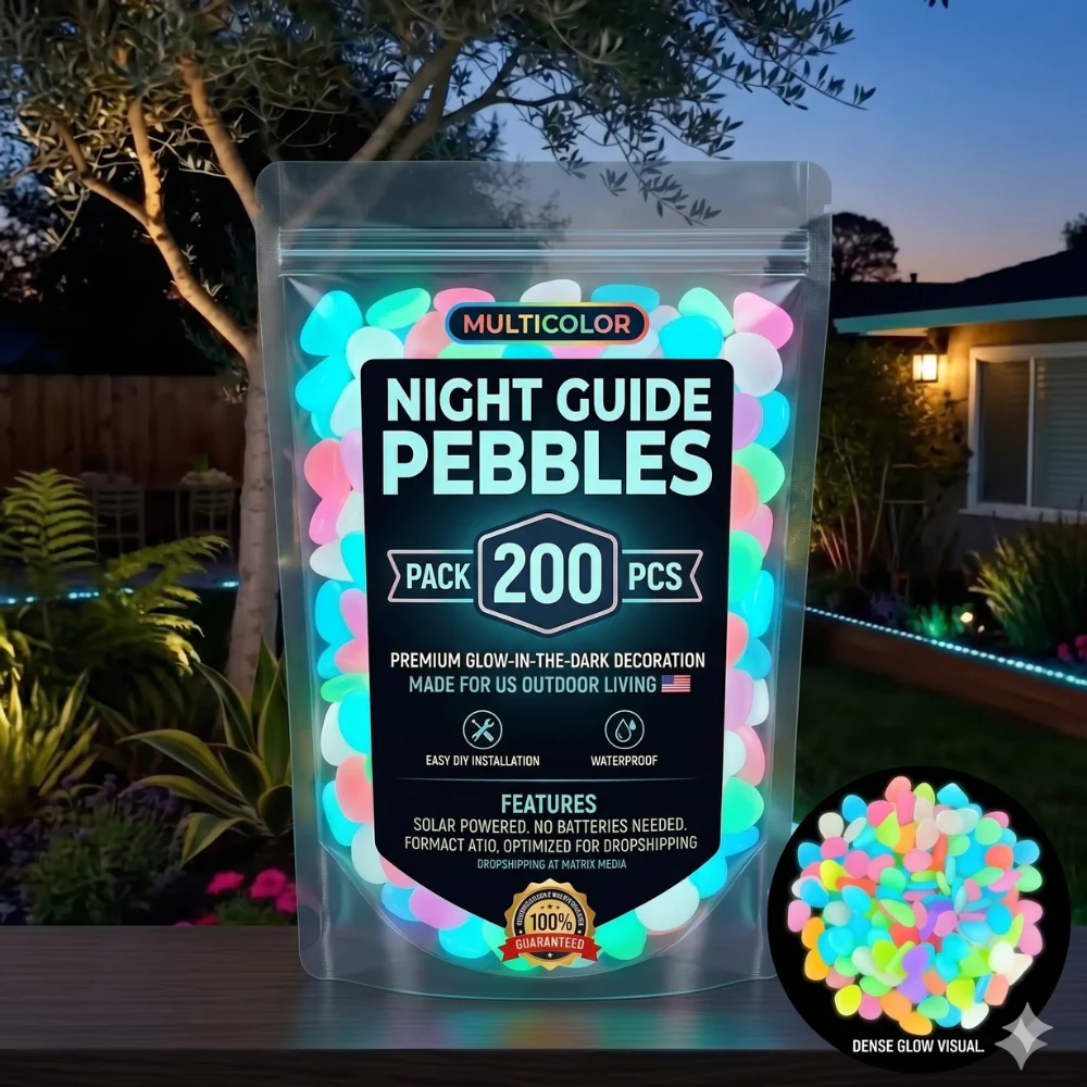 💥LAST DAY SALE 50%OFF💥🌈Colorful Glow-in-the-Dark Garden Stones