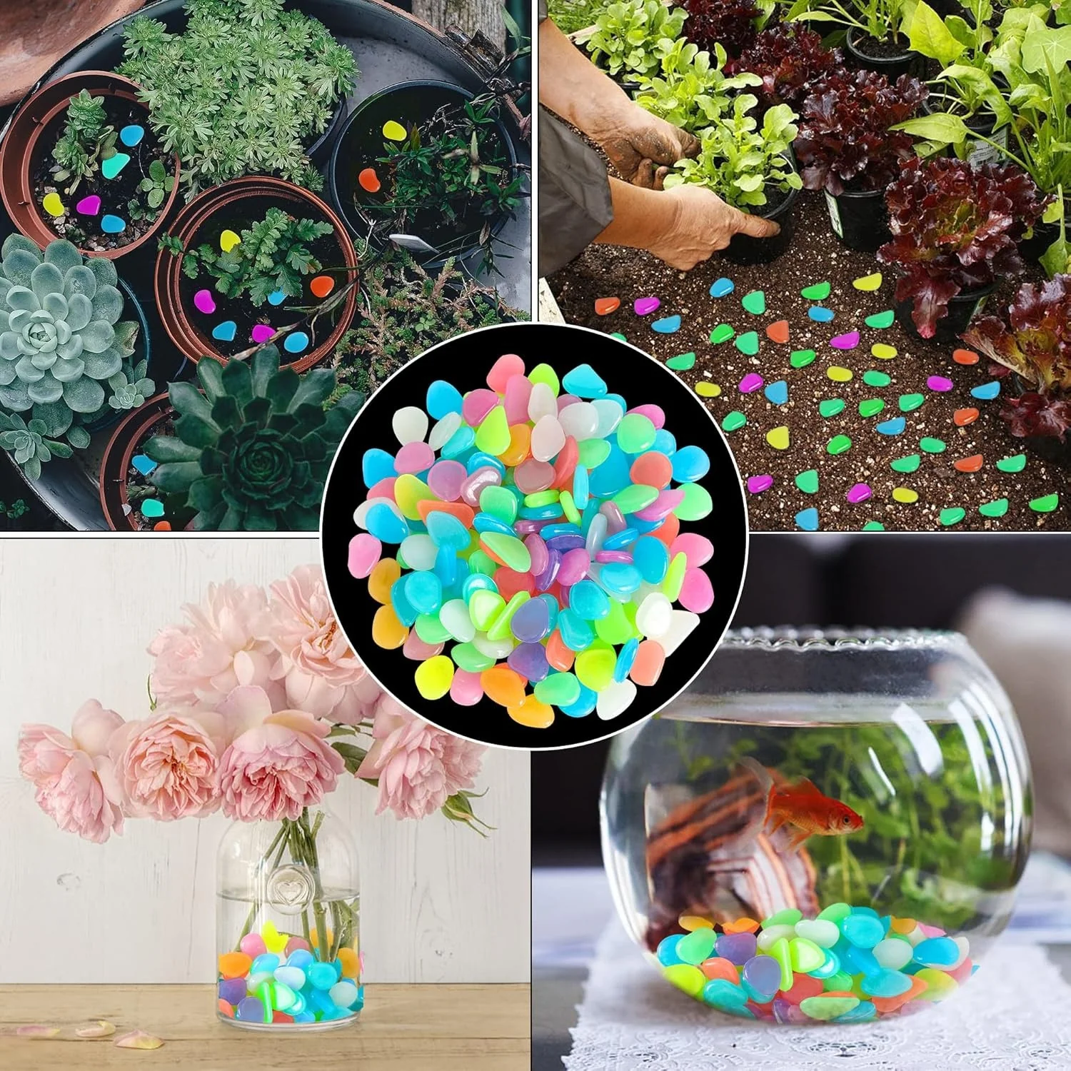 💥LAST DAY SALE 50%OFF💥🌈Colorful Glow-in-the-Dark Garden Stones - Image 3