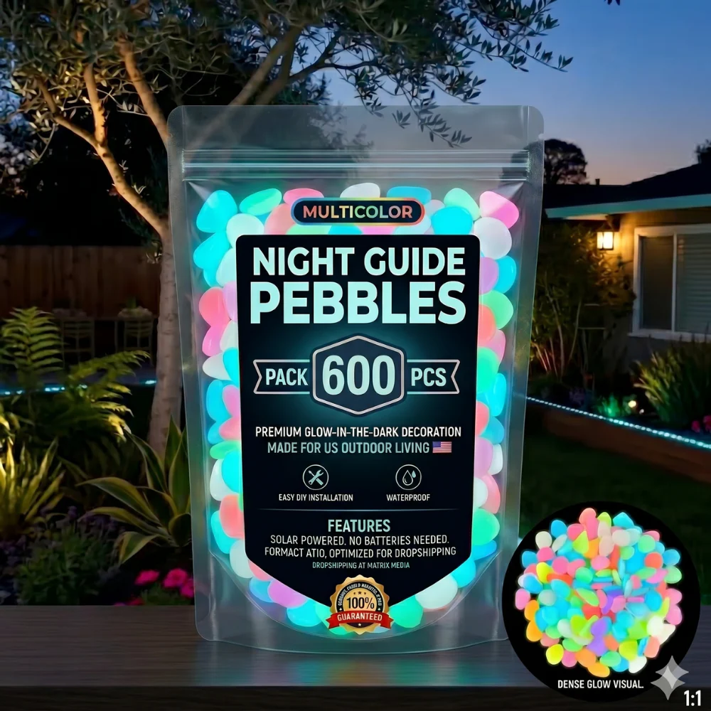 💥LAST DAY SALE 50%OFF💥🌈Colorful Glow-in-the-Dark Garden Stones - Image 7
