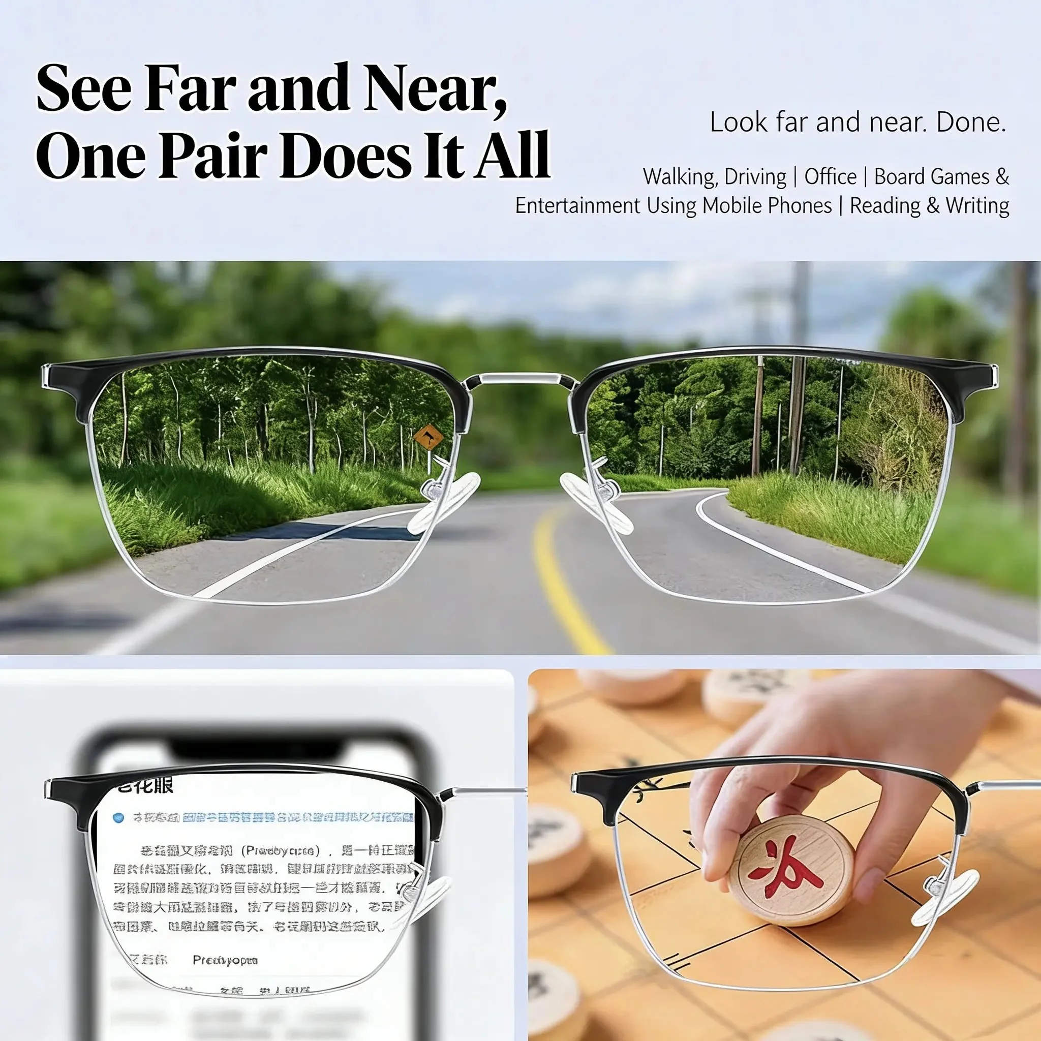 🎁High-Definition Eye Protection Blue Light Filter Intelligent Zoom Progressive Lenses Reading Glasses - Image 3