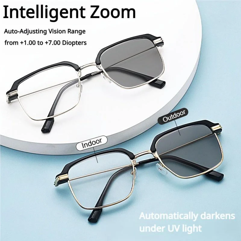 🎁High-Definition Eye Protection Blue Light Filter Intelligent Zoom Progressive Lenses Reading Glasses - Image 9