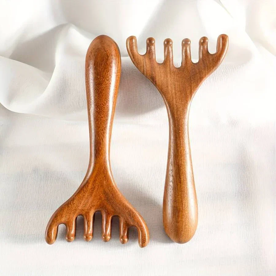 sandalwood gua sha comb - Image 2