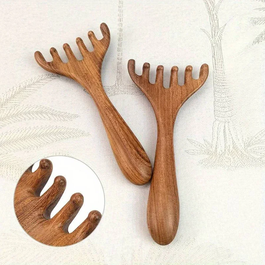 sandalwood gua sha comb - Image 4