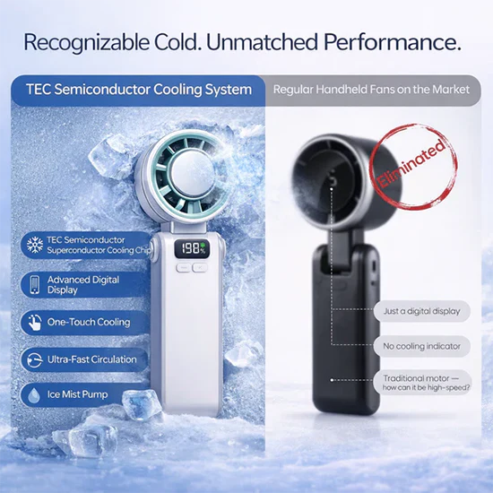 Cooling Ice Handheld Fan - Image 6