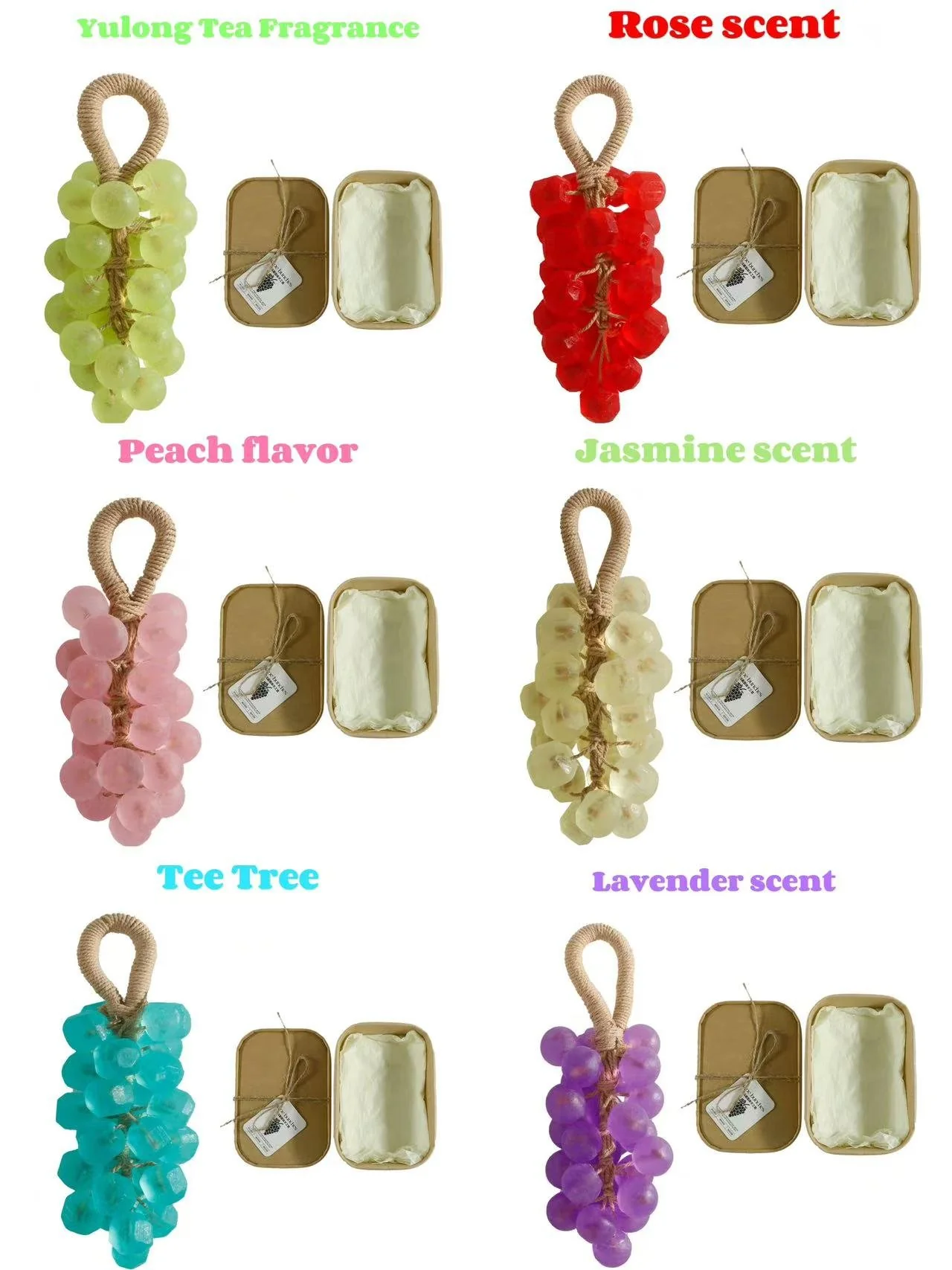 🔥Personalized Original Handmade Crystal Grape Soap Gentle Cleansing Soap  (Single string: 25 pieces) - Image 7