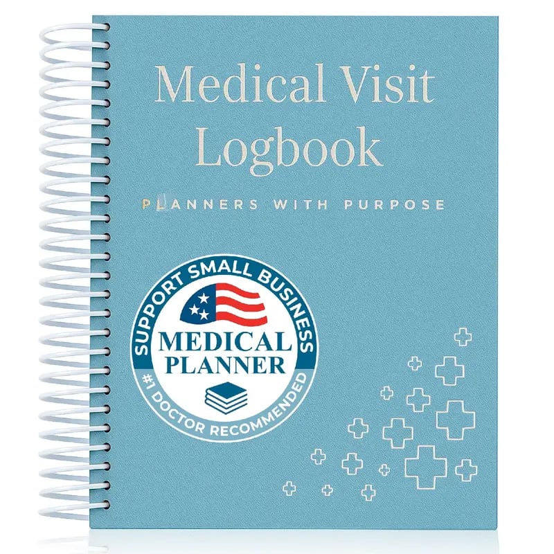 🔥 🩺❤️Doctor-Approved Medical Visit Logbook: Your Essential Medical Planner (📘Vegan Leather)
