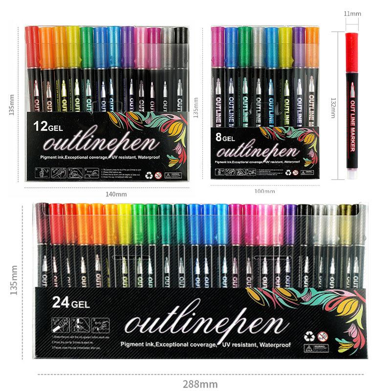 Dreamy Sparkle Dual-Line Contour Pen - Image 13