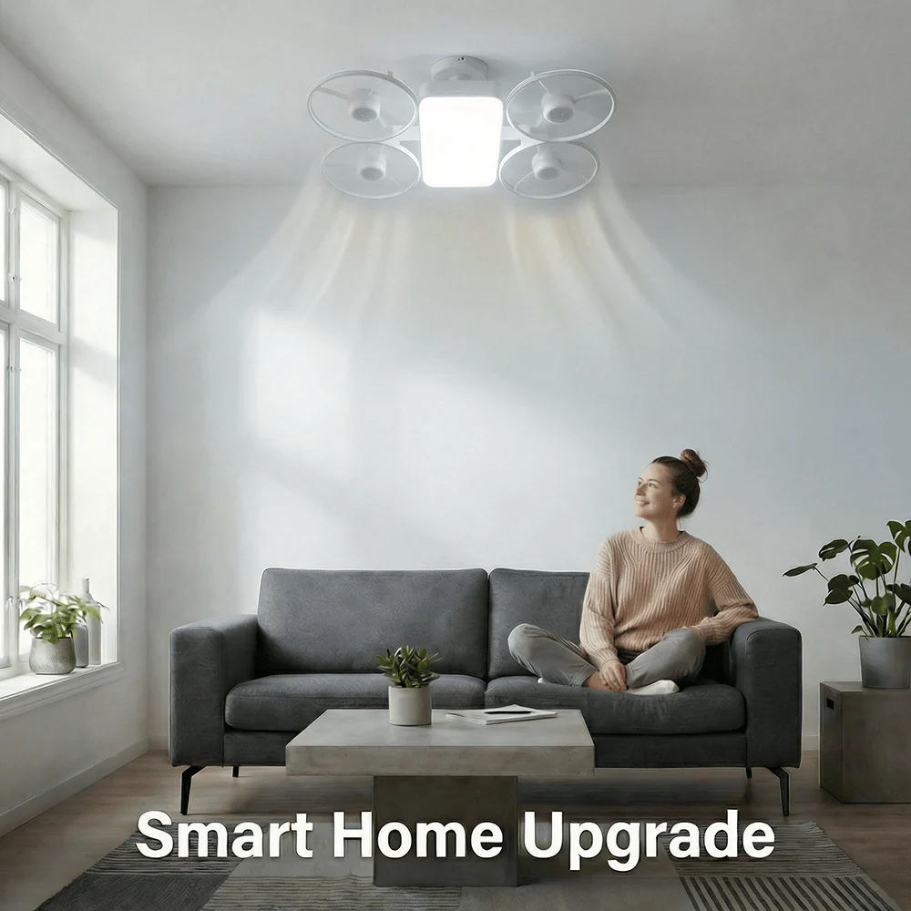 ✨ Drone-Style LED Ceiling Fan Light – Modern Lighting & Airflow in One - Image 5