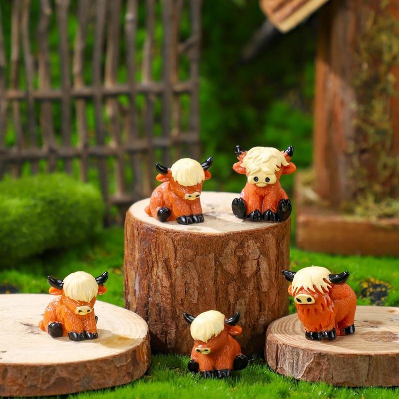 🐂🥚Easter Egg Hunt Alternative: Mini Highland Cow Figurines for Hide & Seek 💕 - Image 2