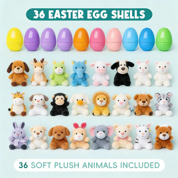 🔥Plush Animals Pre-Filled Easter Eggs （1 Set 36 Pcs ） - Image 4