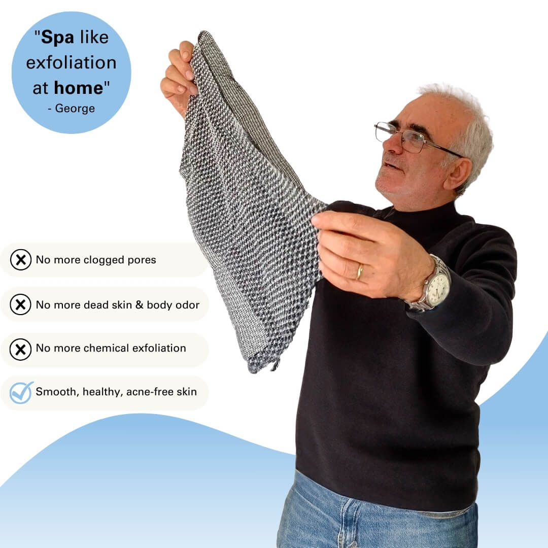 Tiktrove Exfoliating Antibacterial Shower Towel - Image 2