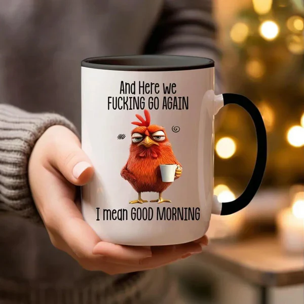 ?F-Caw-F Funny Chicken Mug - Image 24
