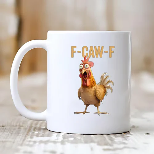 ?F-Caw-F Funny Chicken Mug - Image 5