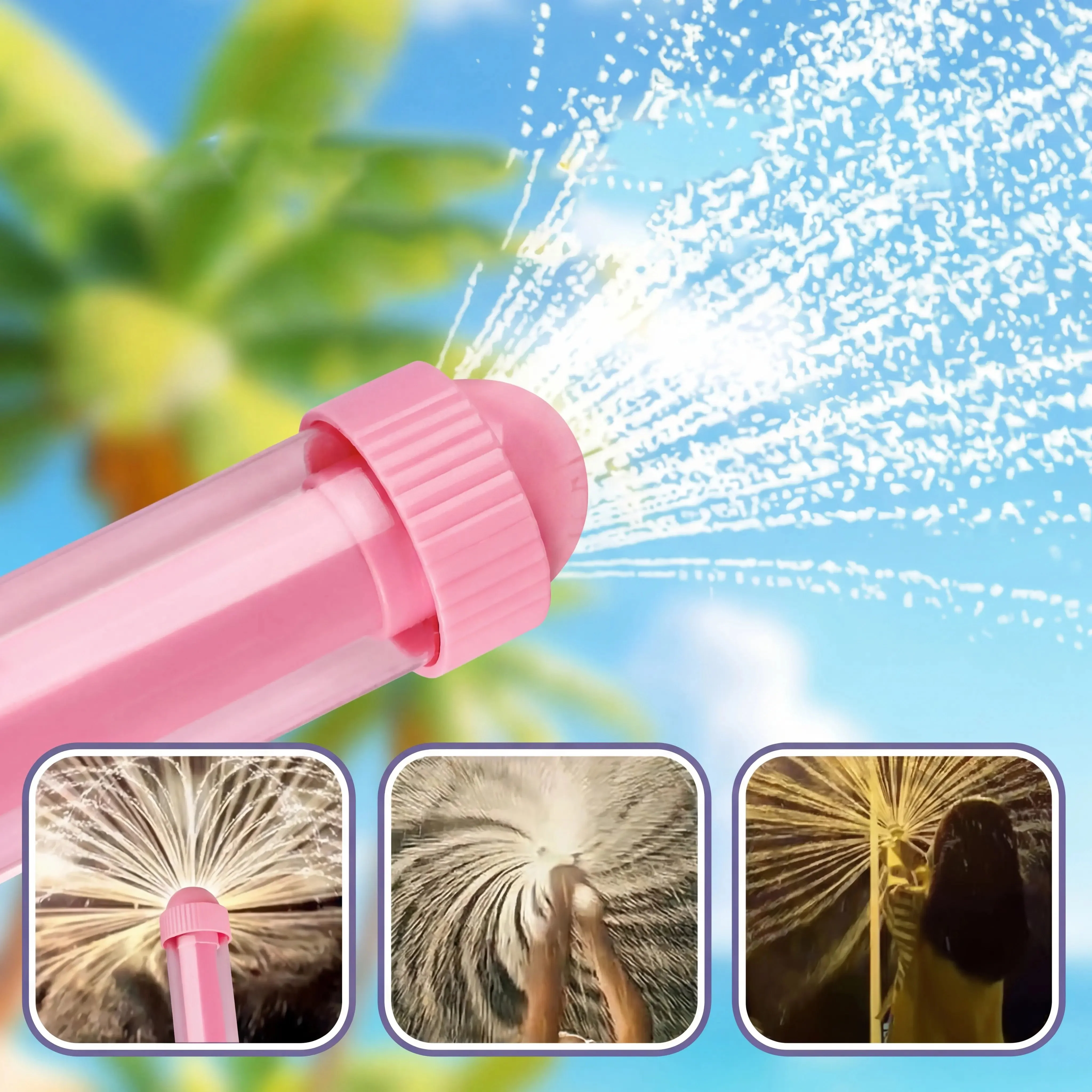 🔥360° Rotary Firework Water Blasters - Rapid-Fill Pump Action Pool Cannons for Summer Outdoor Games (Ages 3+) - Image 7