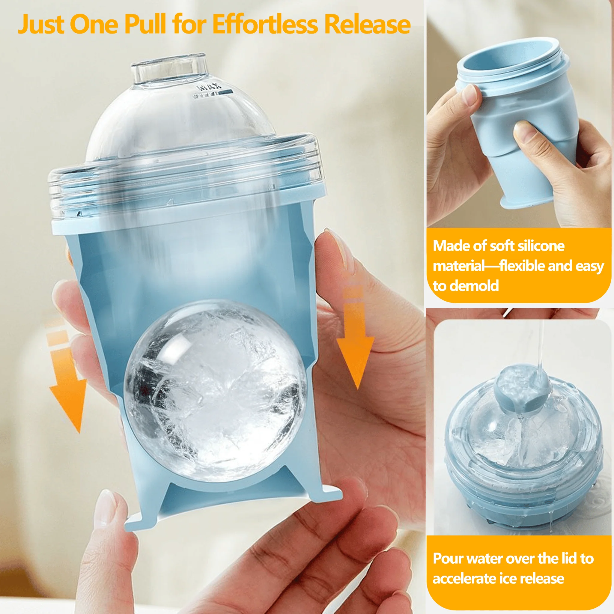🧊 Foldable Silicone Ice Ball Drink Cup - Image 10