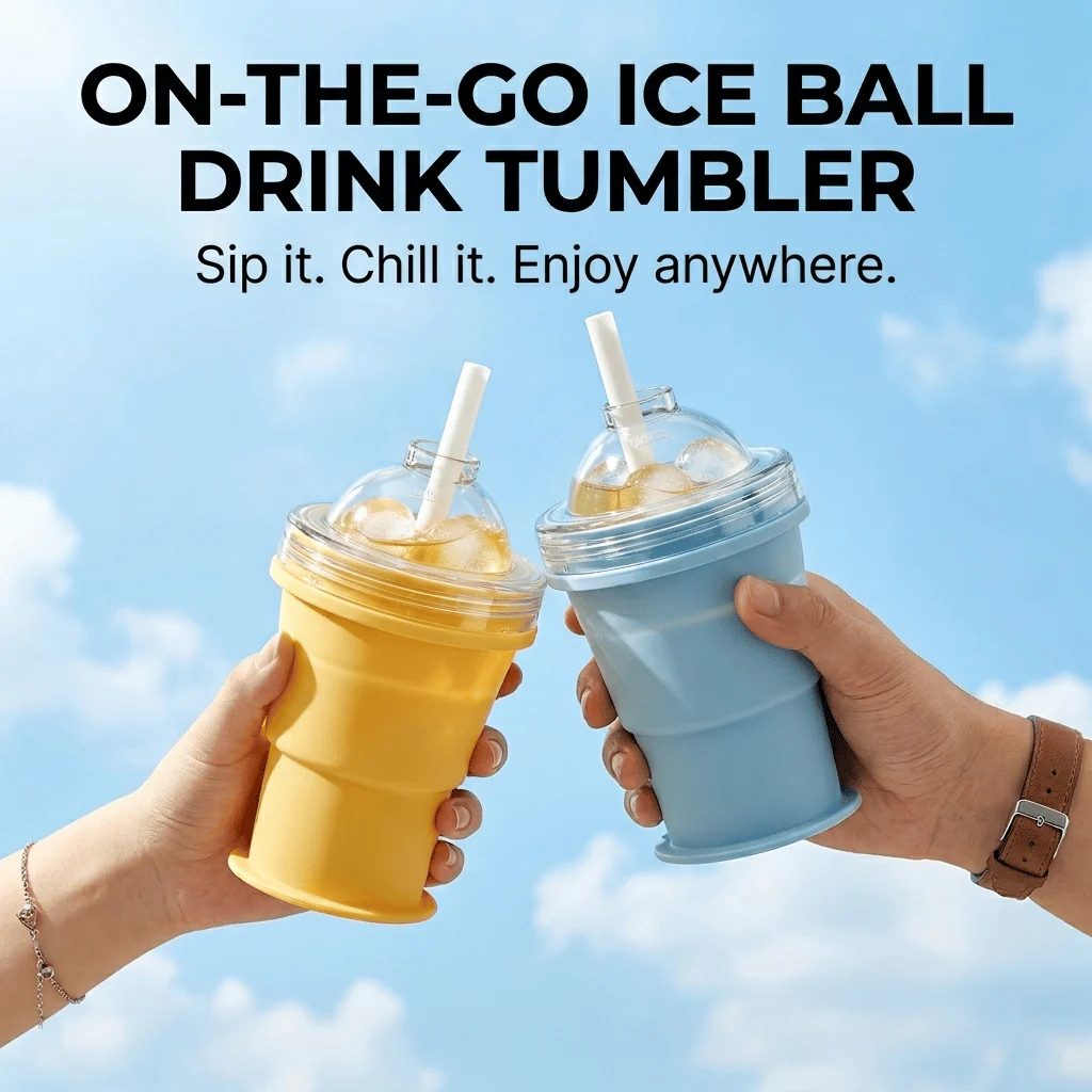 🧊 Foldable Silicone Ice Ball Drink Cup - Image 12