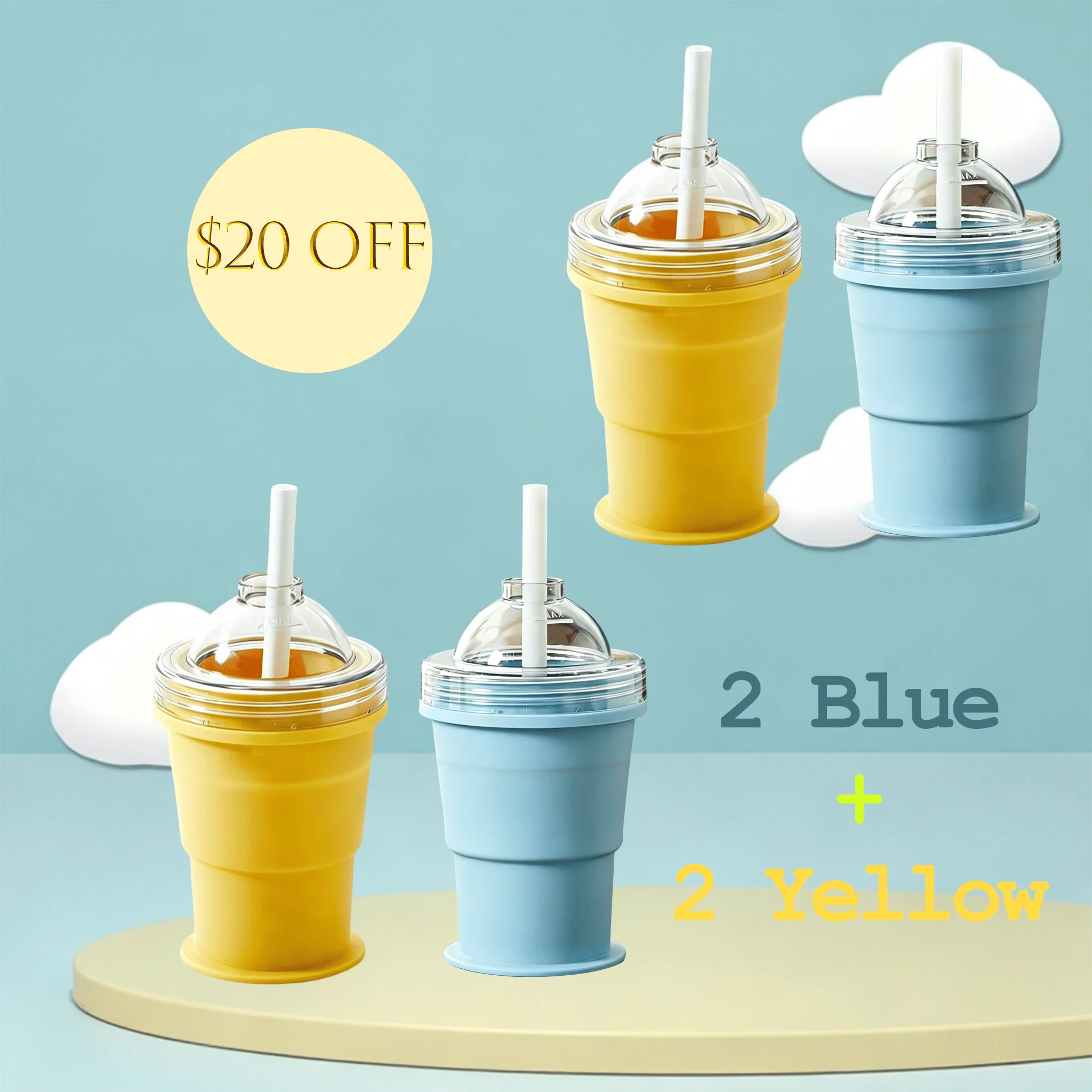 🧊 Foldable Silicone Ice Ball Drink Cup - Image 21
