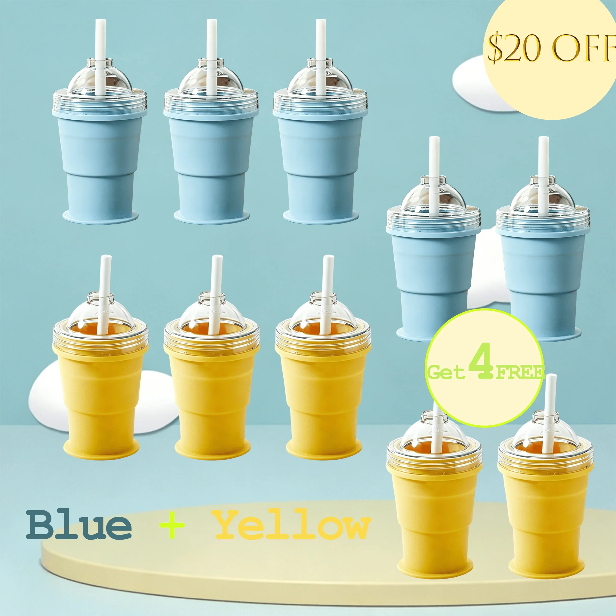🧊 Foldable Silicone Ice Ball Drink Cup - Image 22