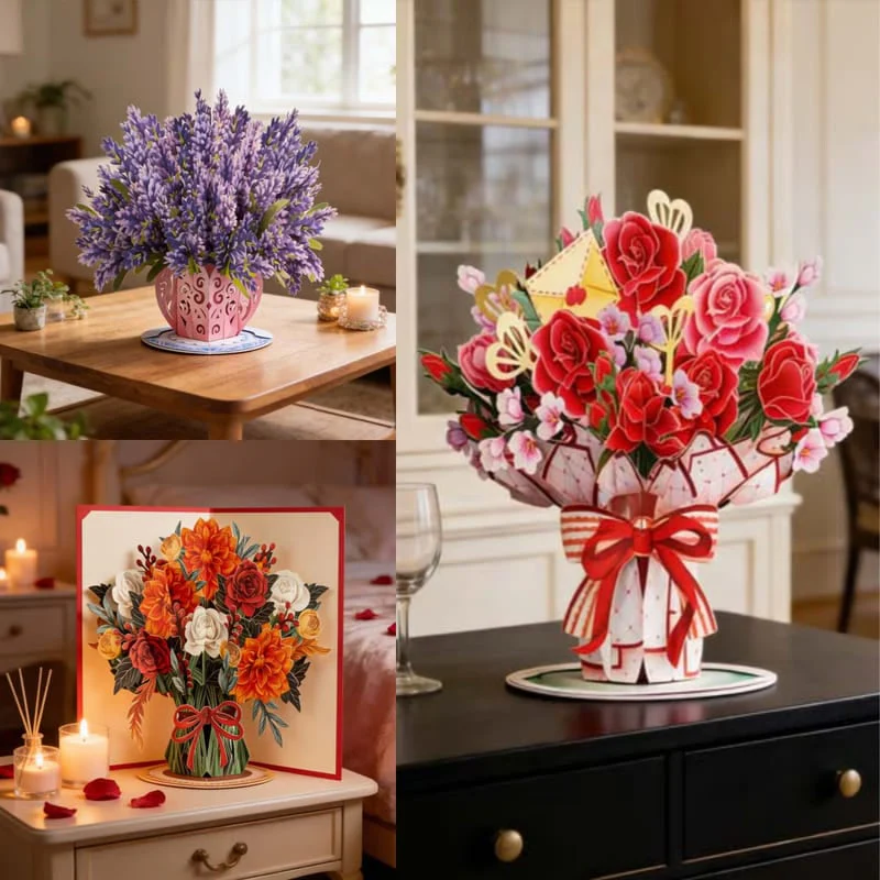 🏆35K+ SOLD! 🌼💌 Forever-Blooming 3D Flower Pop-Up Card– Personalized Love Message & Everlasting Bloom 🎁 - Image 8