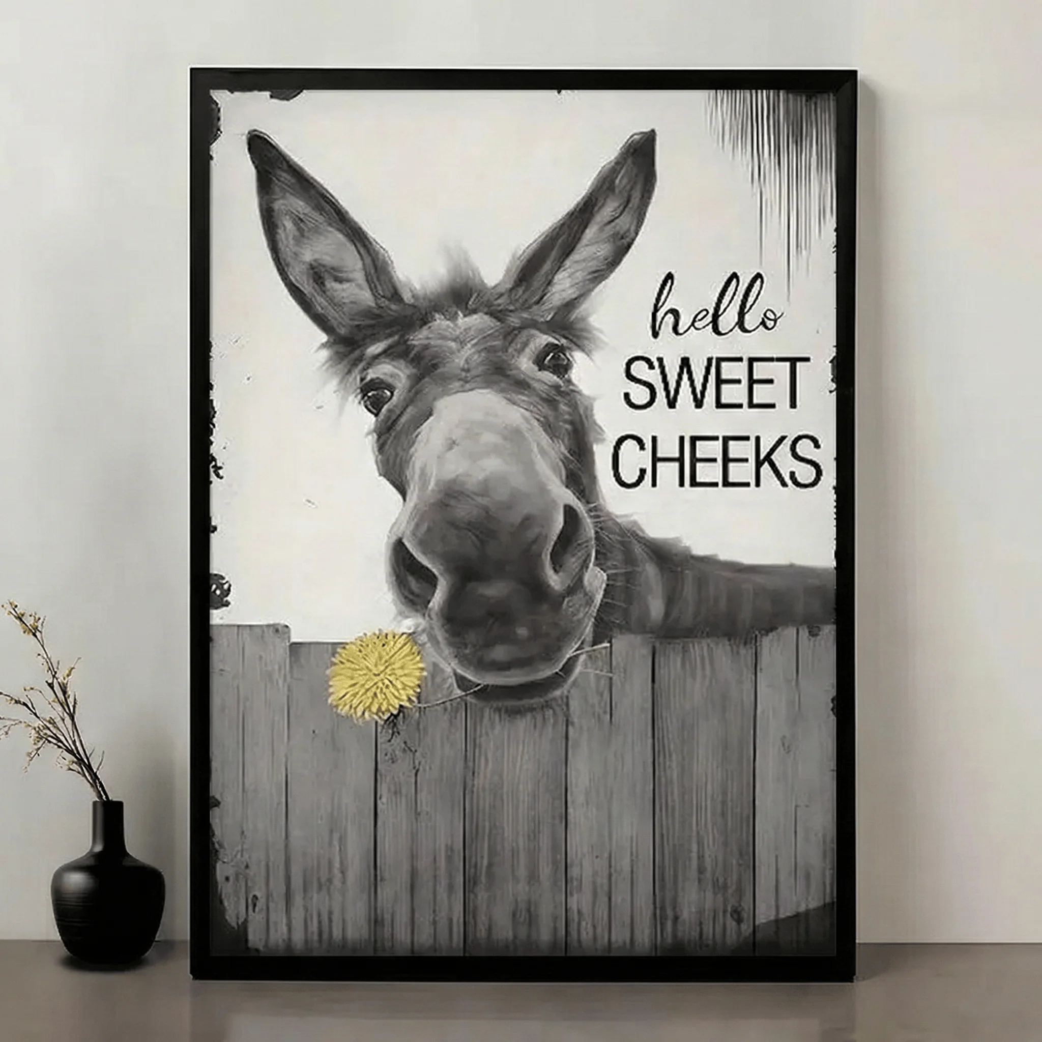 🚽Funny Bathroom Wall Art - "Nice Ass" Donkey Print - Image 9