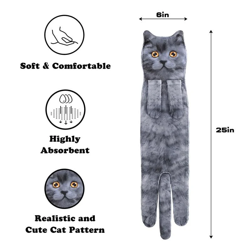 🎁 Early Christmas Sale🎅 Funny Cat Hand Towels - Image 6