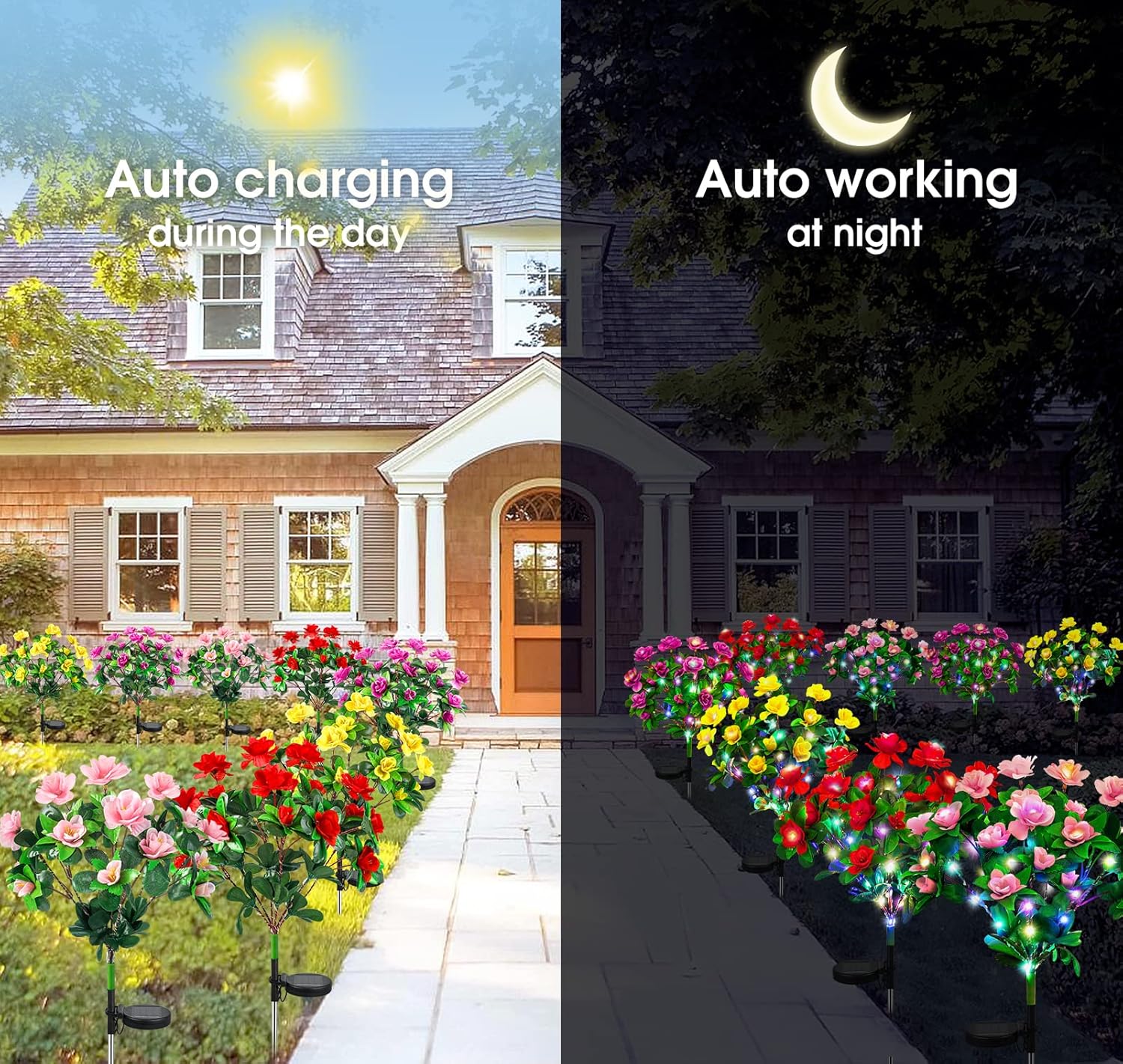 🌸✨ EverGlow Memorial Garden Bloom Lights – Featuring Ultra-Realistic Artificial Petals, Solar-Powered & Weatherproof🏡🌪️ - Image 2
