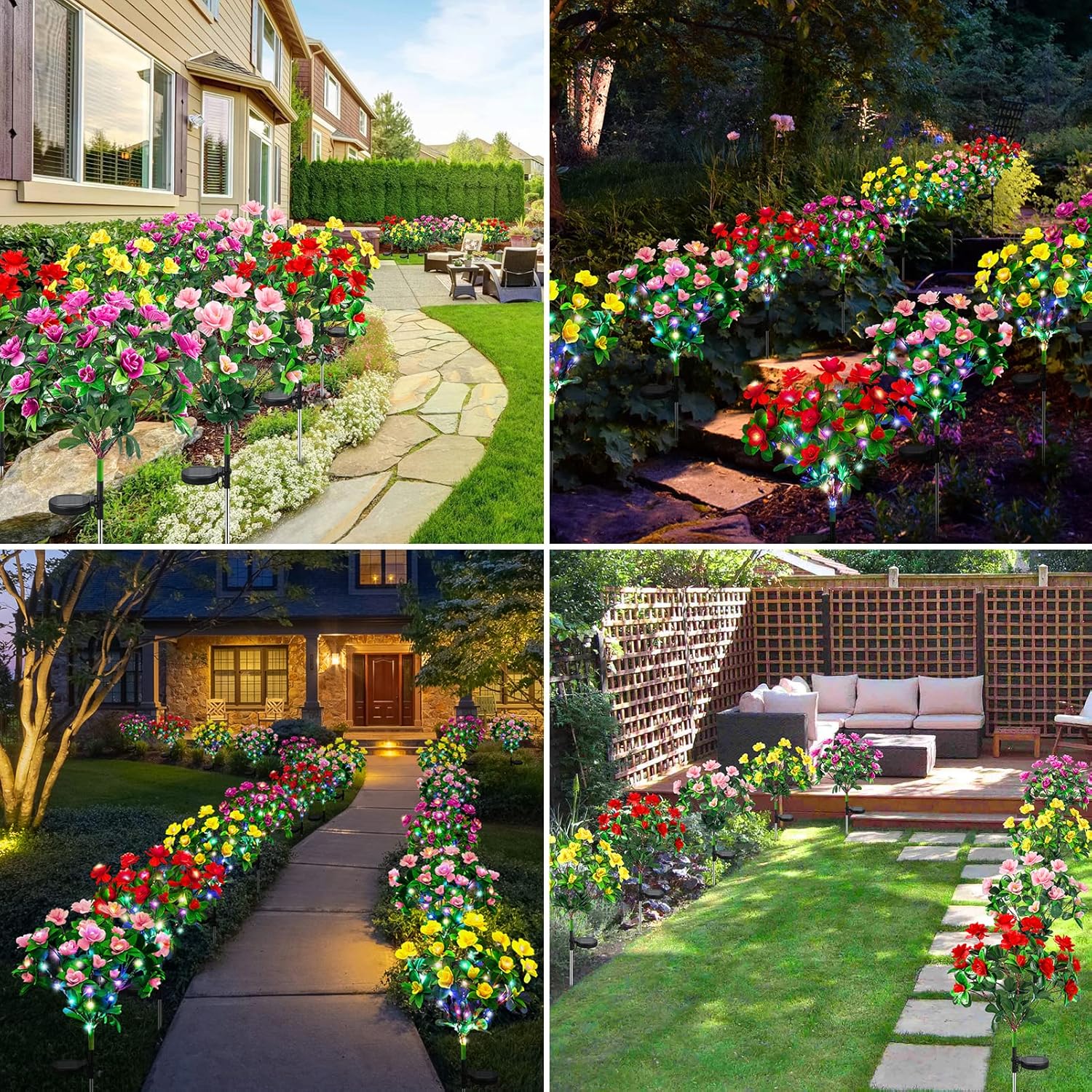 🌸✨ EverGlow Memorial Garden Bloom Lights – Featuring Ultra-Realistic Artificial Petals, Solar-Powered & Weatherproof🏡🌪️ - Image 4