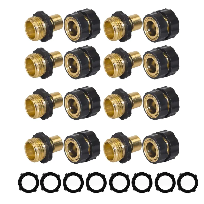 Garden Hose Quick Connector, 3/4 Inch Male and Female Garden Hose Fitting Quick Connector - Image 3