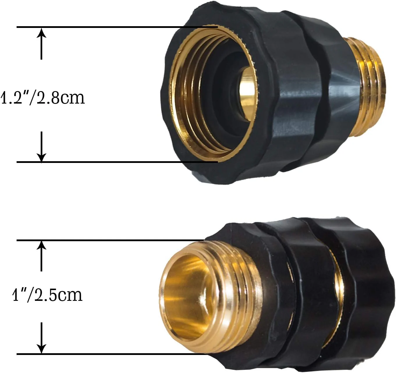 Garden Hose Quick Connector, 3/4 Inch Male and Female Garden Hose Fitting Quick Connector - Image 4